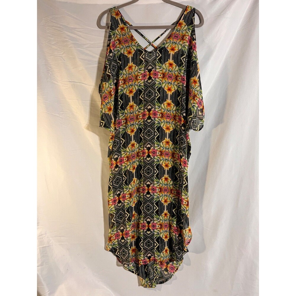ASTR Tunic Woman's M/L Top Open Shoulder Kimono Sleeve Cover Up